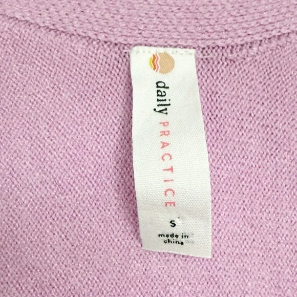 Anthropologie Pink Sweater Set Daily Practice Ribbed Tank and Shrug Cardigan - Picture 4 of 5